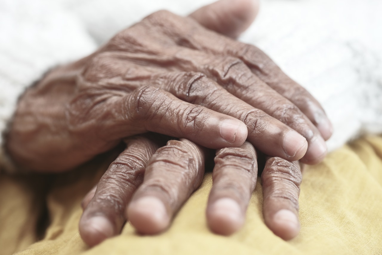 elderly hands